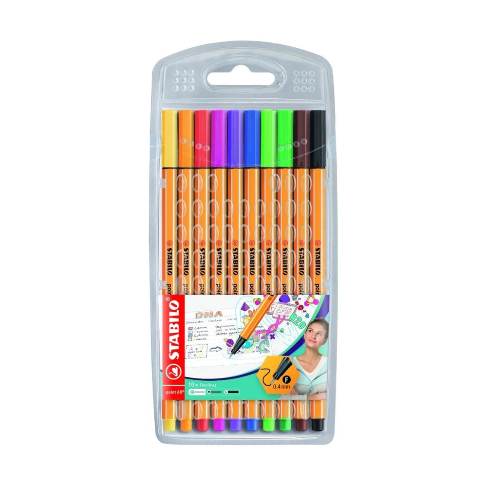 סט 10 עטי לבד סטבילו 88 Stabilo