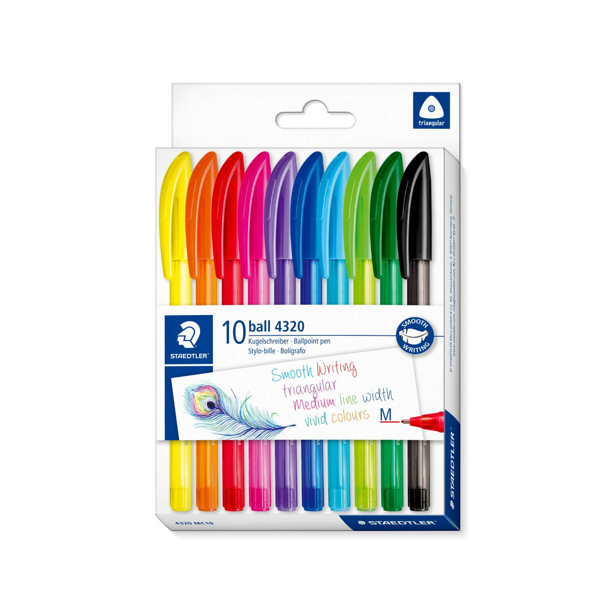 סט 10 עטים צבעונים STAEDTLER