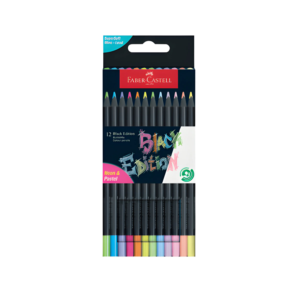 סט 12 עפרונות פסטל ניאון Faber Castell