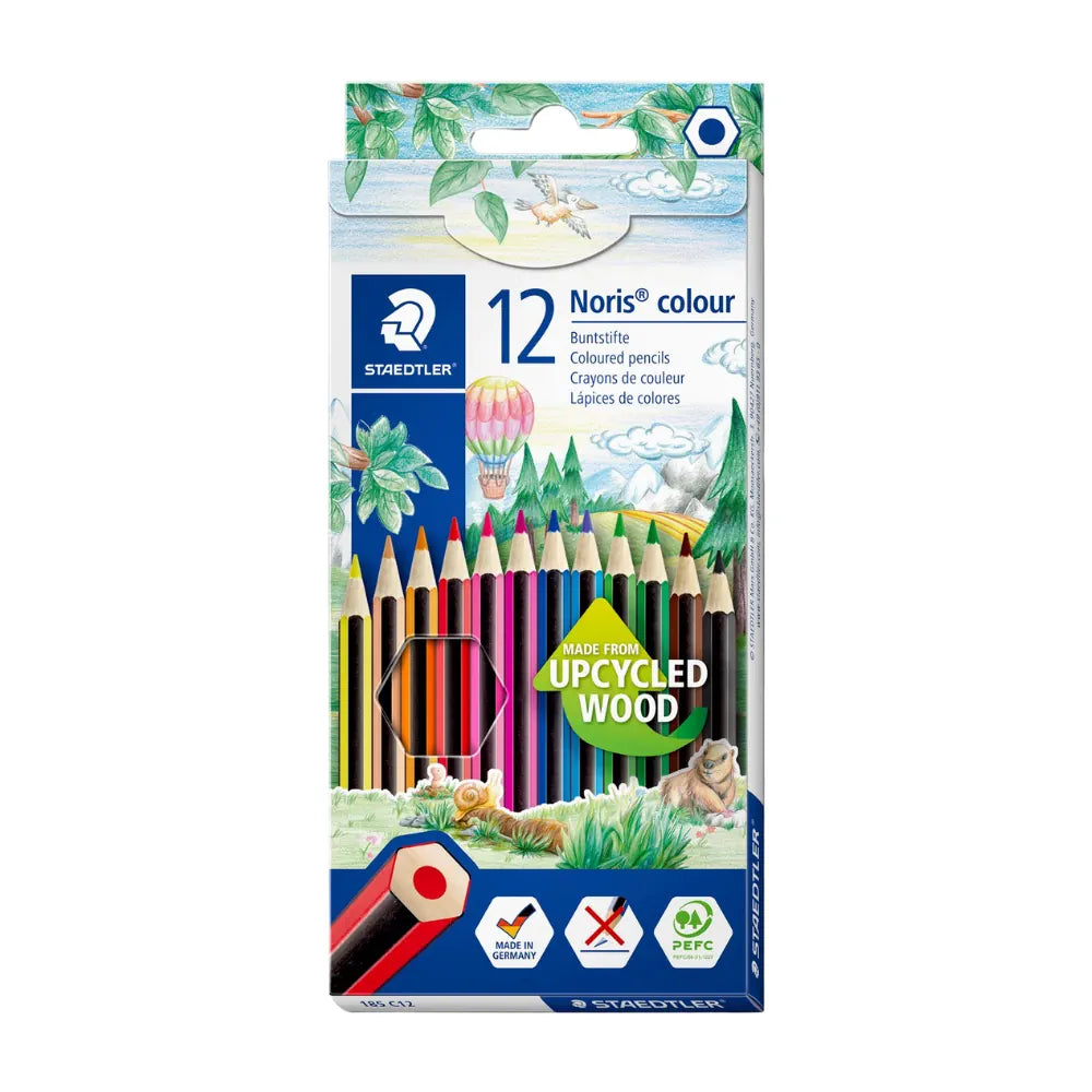 סט 12 עפרונות צבעוניים שטדלר STAEDTLER
