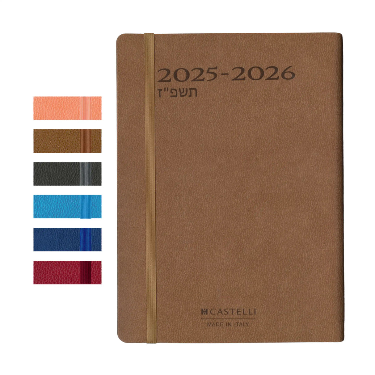 יומן שבועי ספירל 16/24 ס"מ פרימיום קסטלי CASTELLI 2025/2026