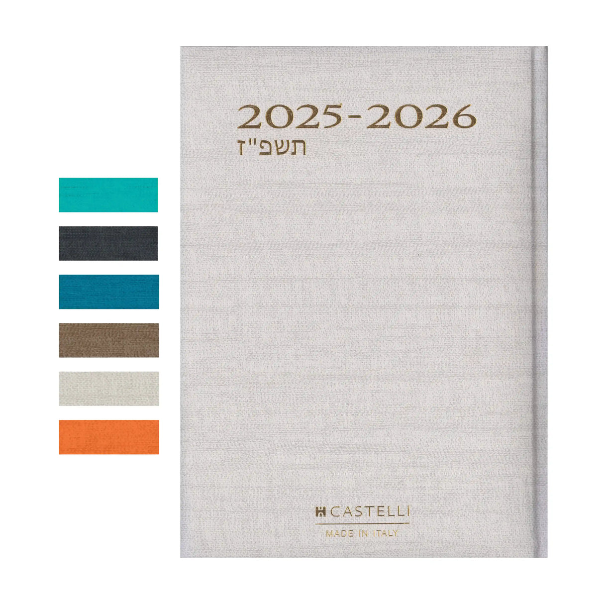 יומן שבועי מדורג 17/24 ס"מ קלאסיק קסטלי CASTELLI 2025/2026