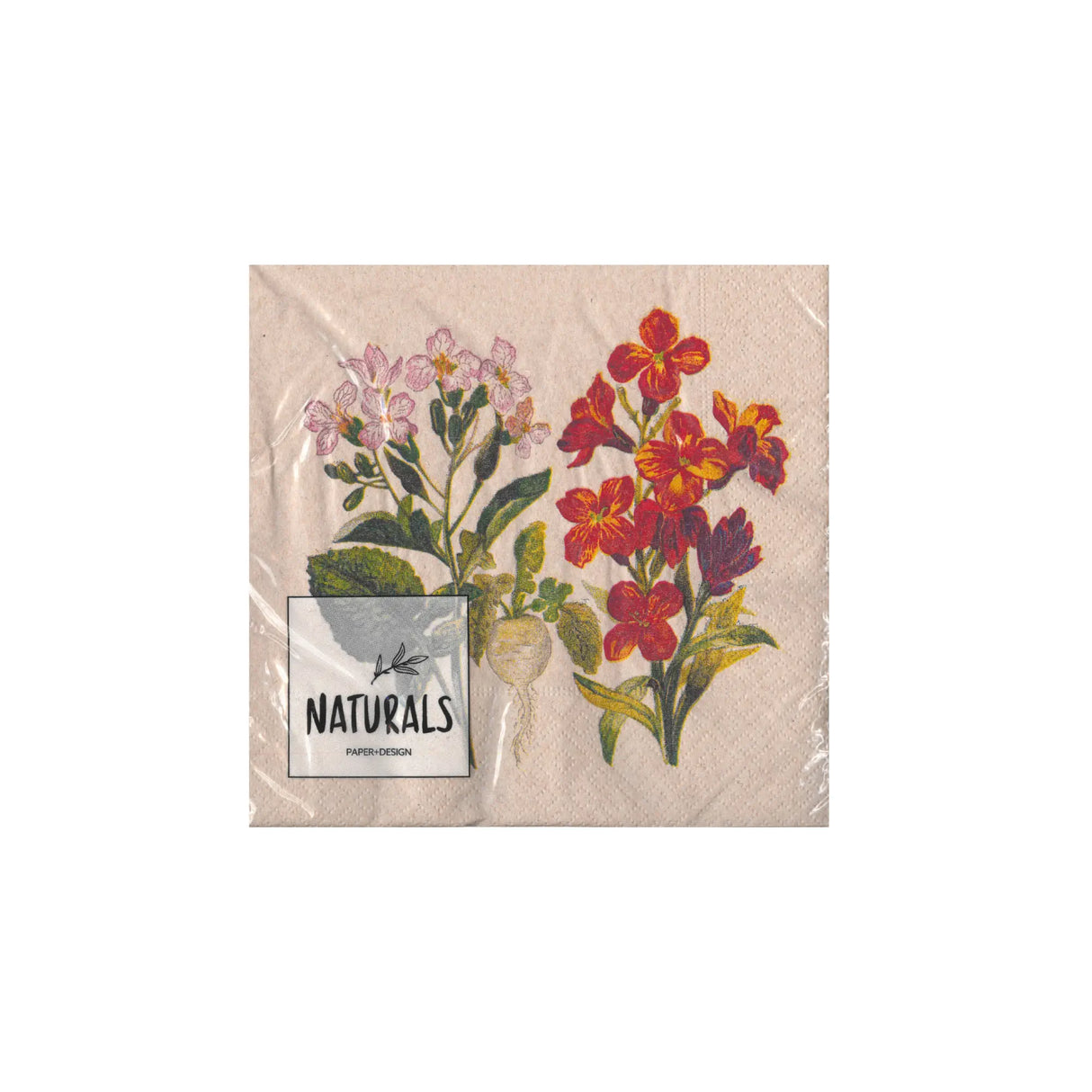 מארז 20 מפיות - פרחים בוטניים