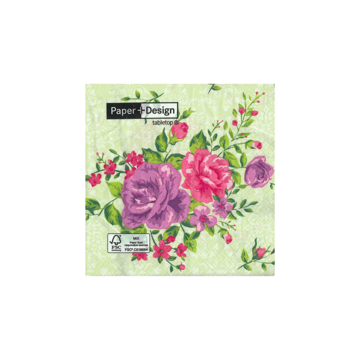 מארז 20 מפיות - ורדים