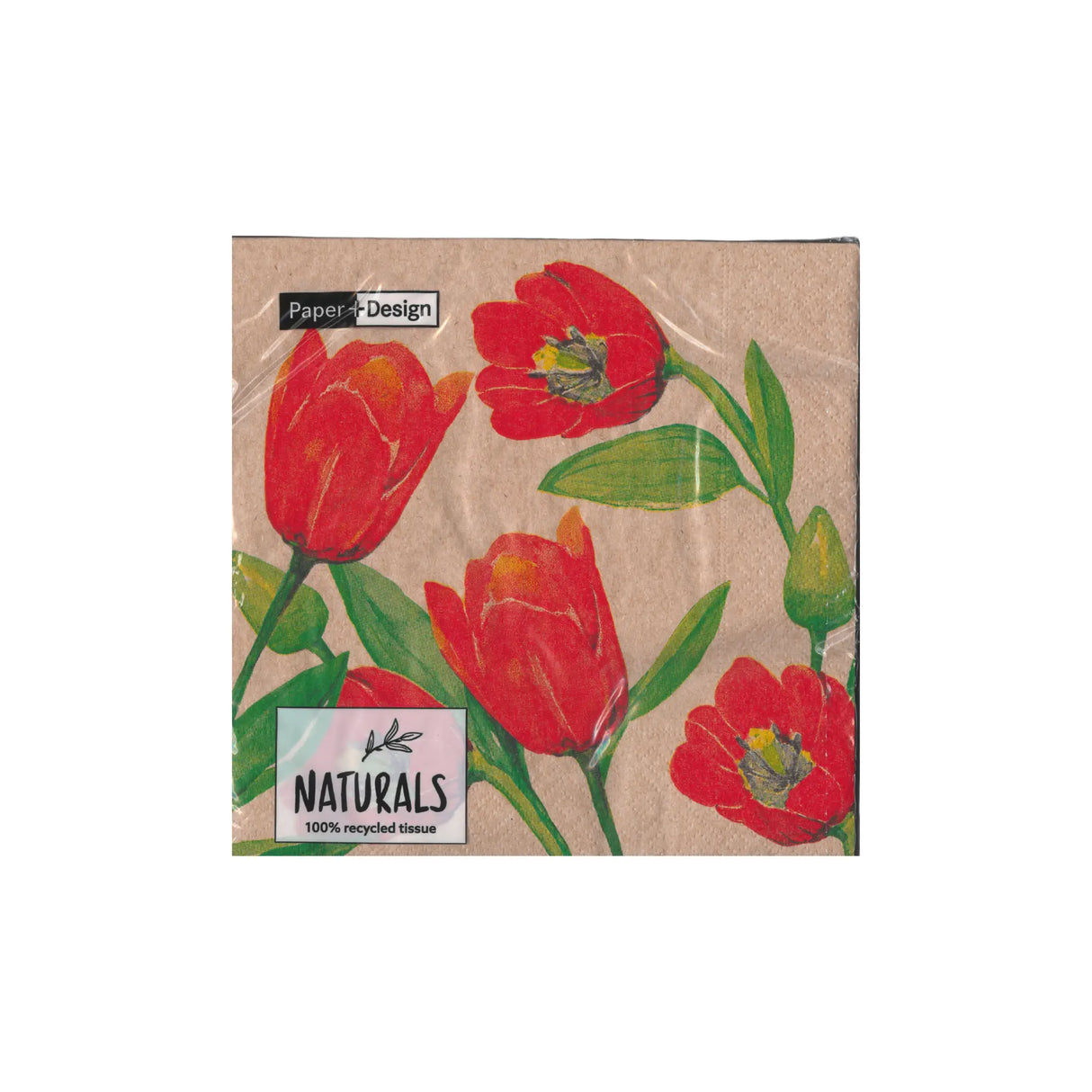 מארז 20 מפיות -פרח טוליפ