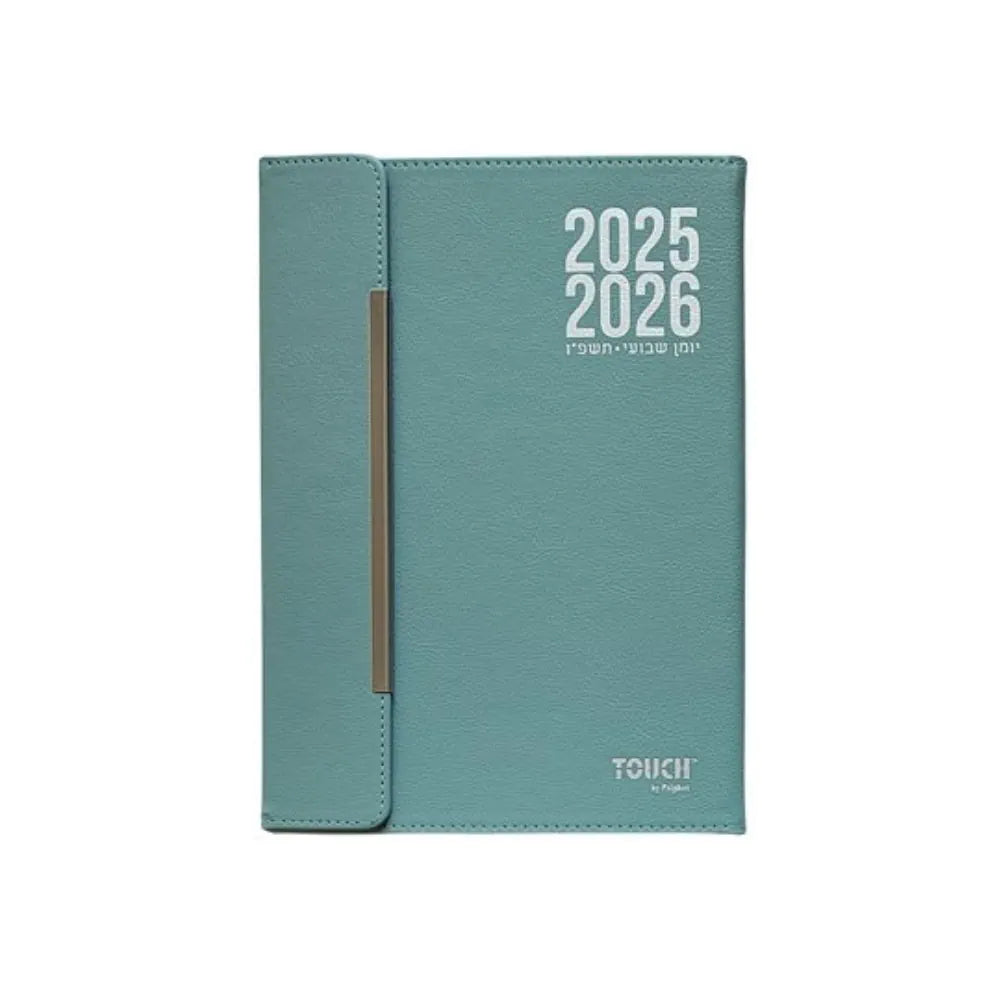 יומן שבועי מגנטי מדורג 21/27 ס"מ 2025/2026