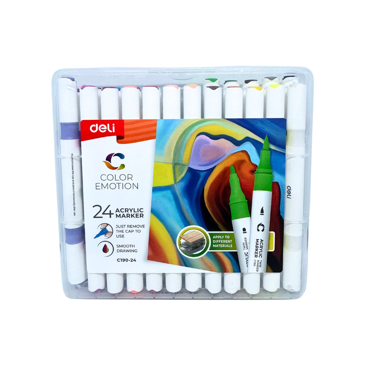 סט 24 טושי אקריליק DELI