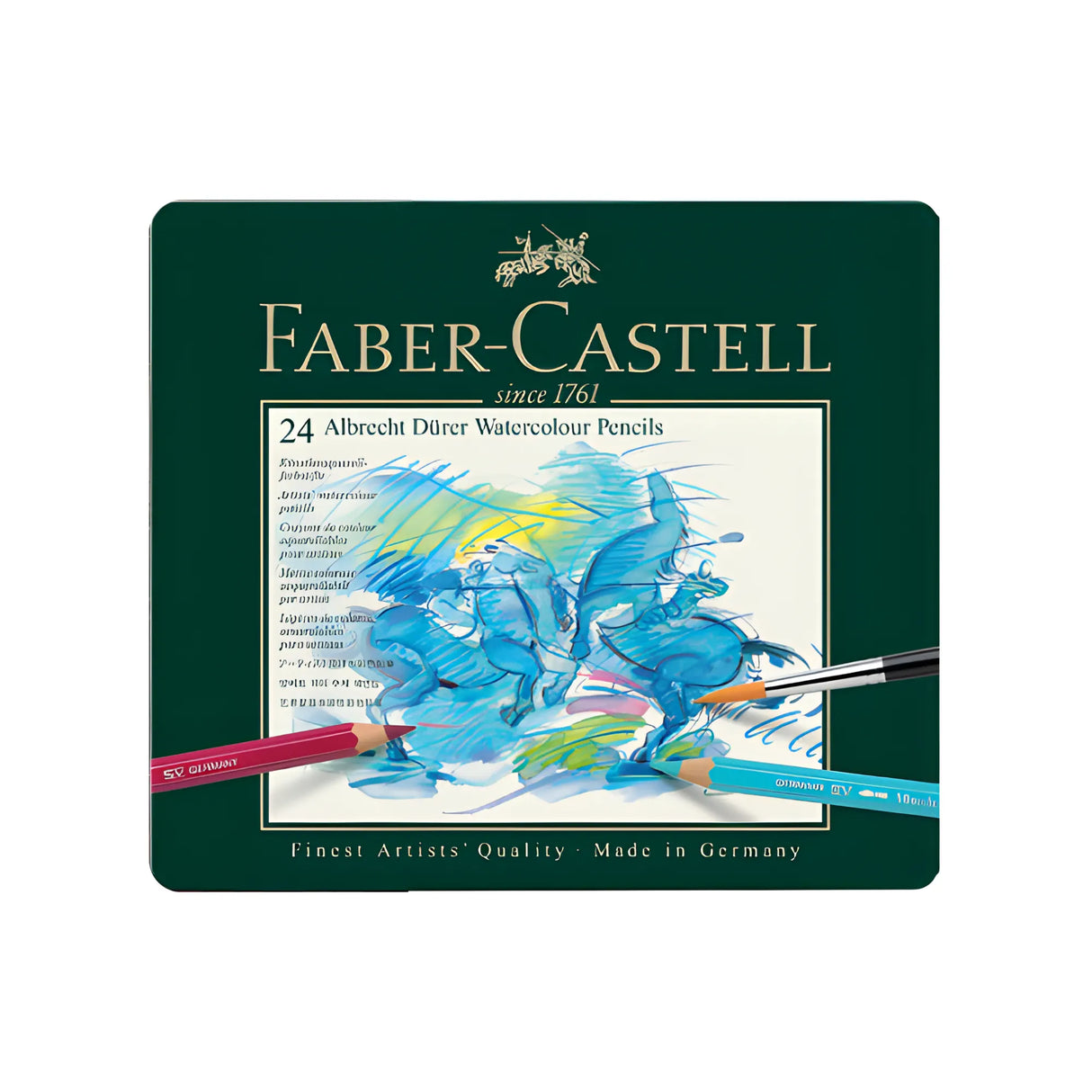 סט 24 עפרונות צבעוניים אקוורל Faber Castell A.Durer