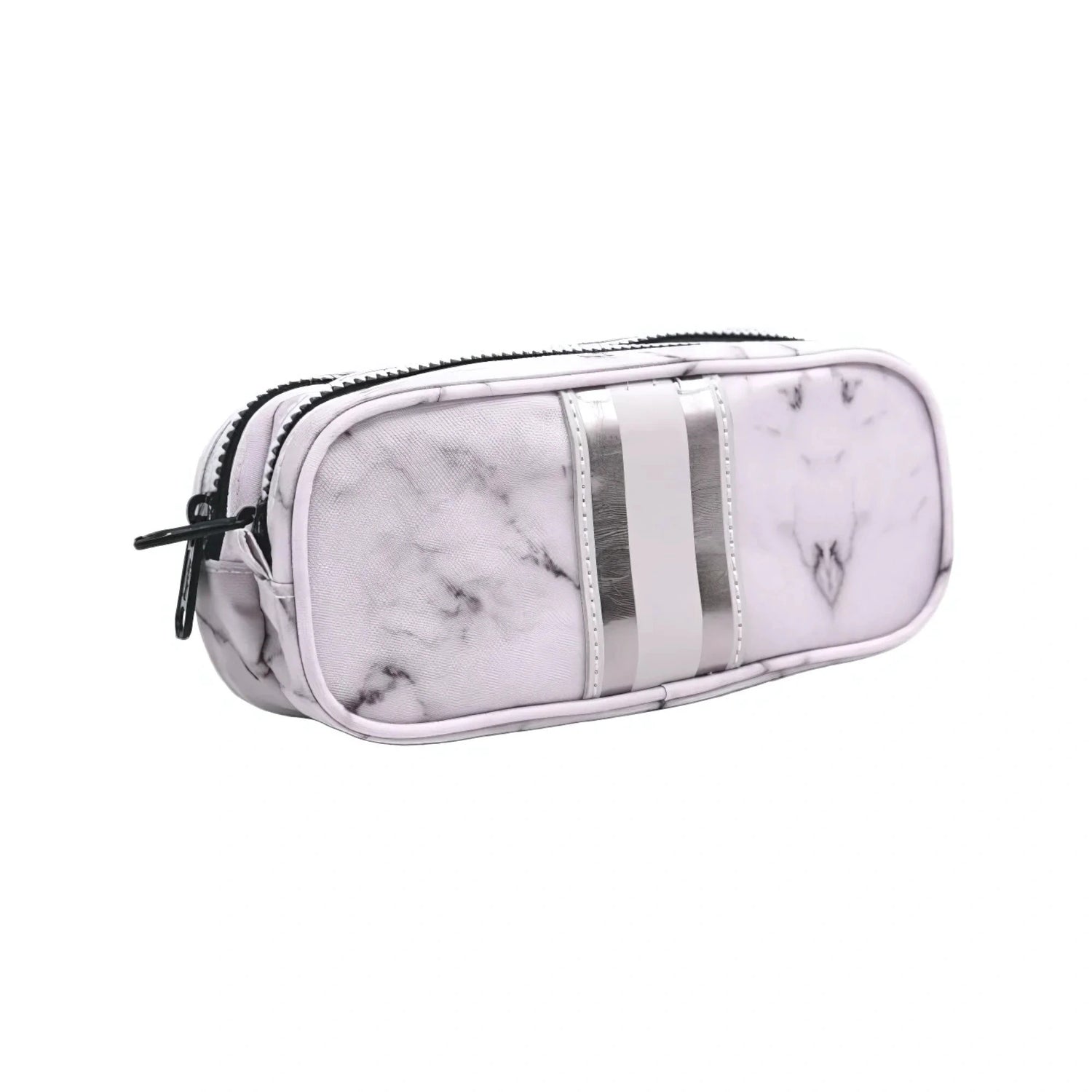 קלמר 2 תאים שיש שחור-לבן In-Way