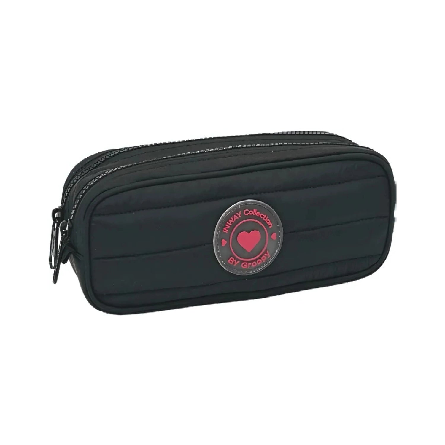 קלמר 2 תאים פוף שחור In-Way Pro