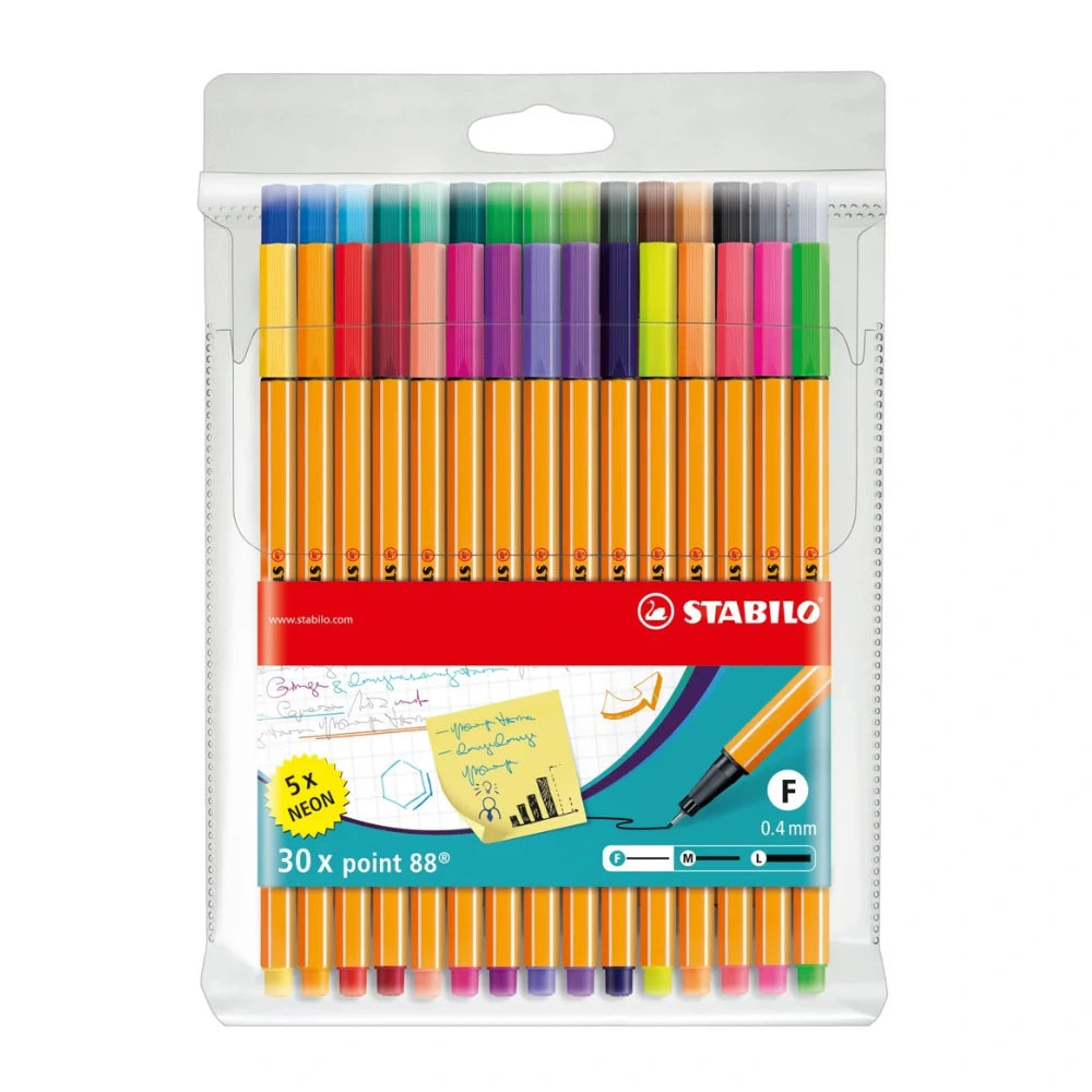 סט 30 עטי לבד סטבילו 88 Stabilo