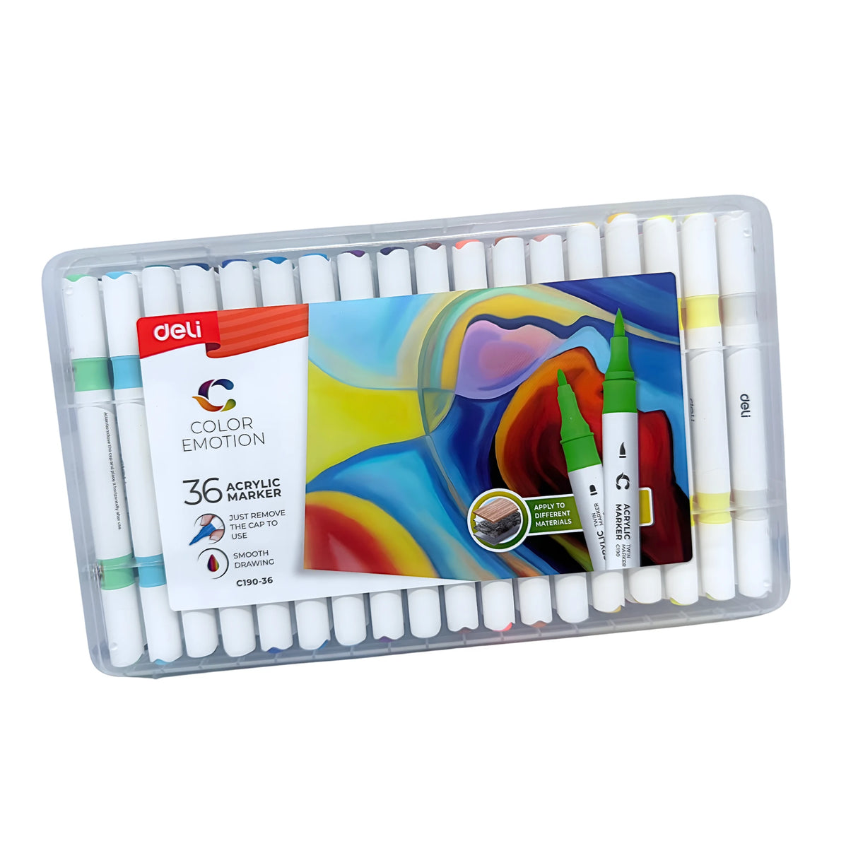 סט 36 טושי אקריליק DELI