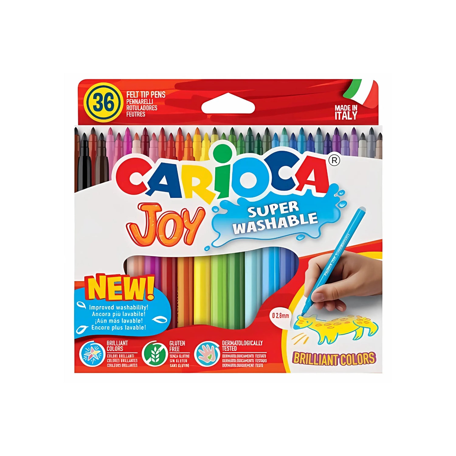 סט 36 טושים צבעוניים CARIOCA JOY