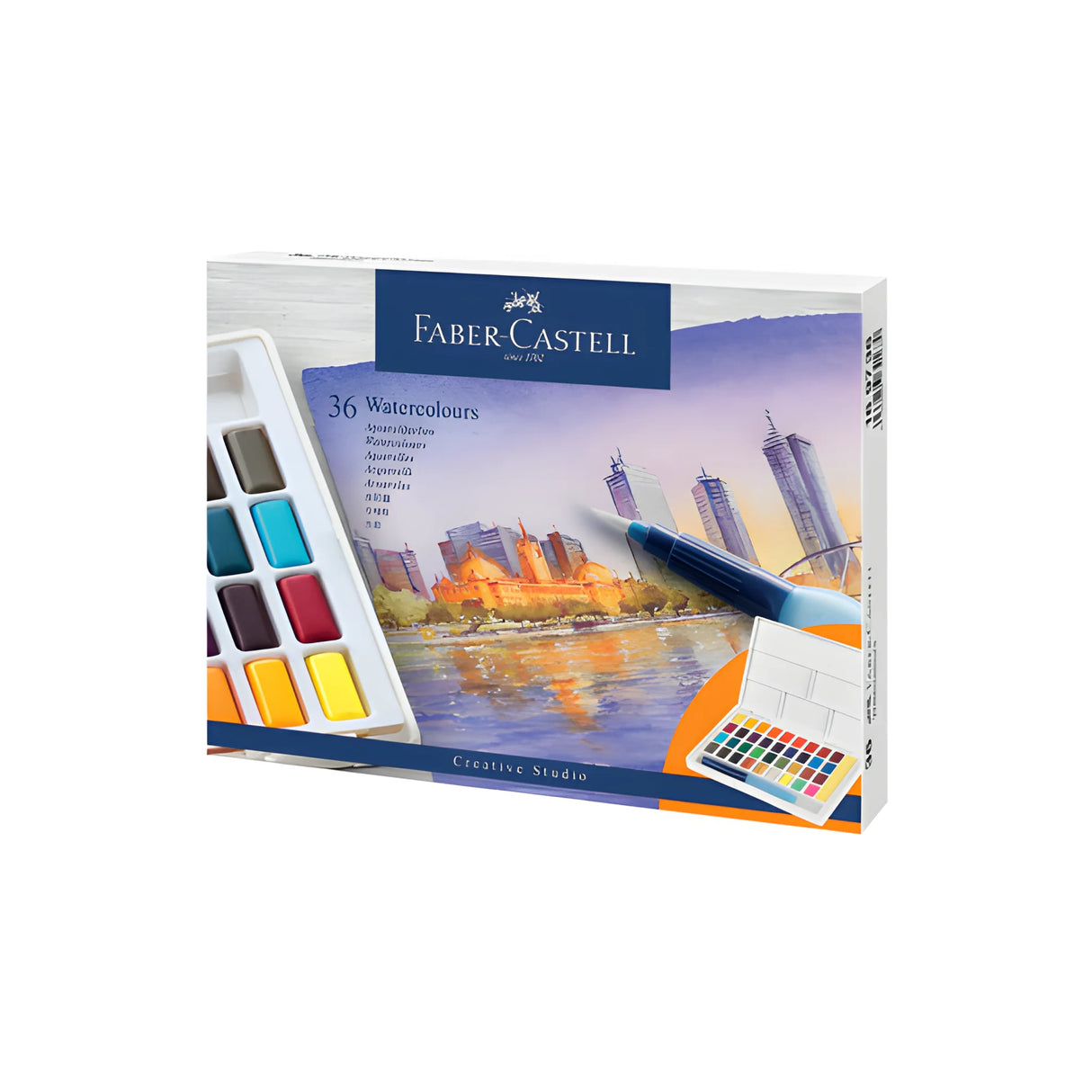 סט 36 צבעי מים Faber Castell Watercolour Pan