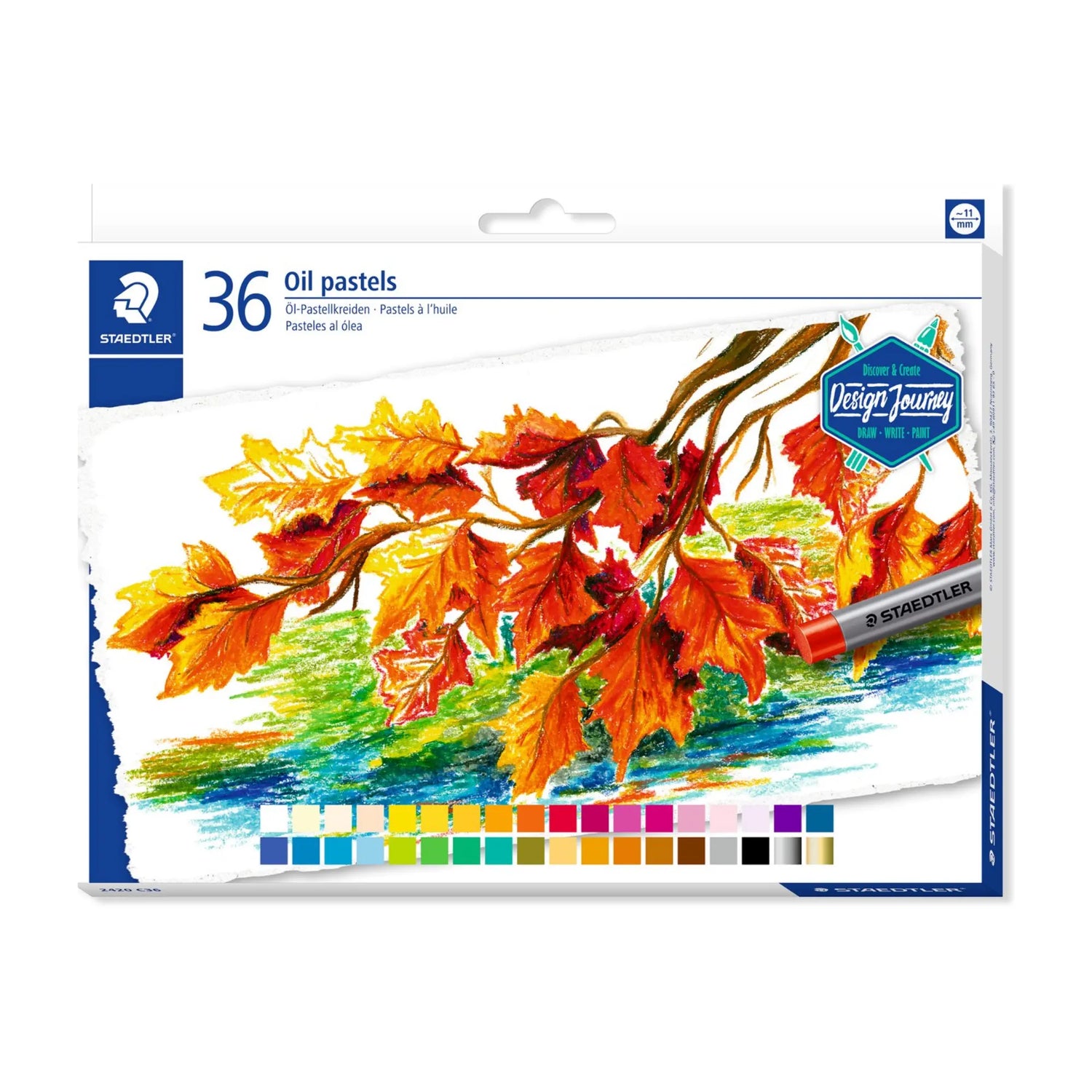 סט 36 צבעי פסטל שמן שטדלר STAEDTLER