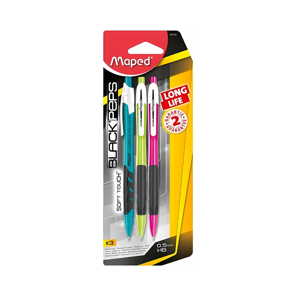 סט 3 עיפרון מכני 0.5 Maped
