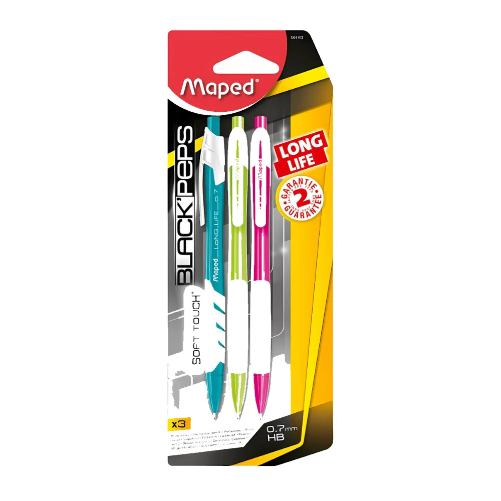 סט 3 עיפרון מכני 0.7 Maped