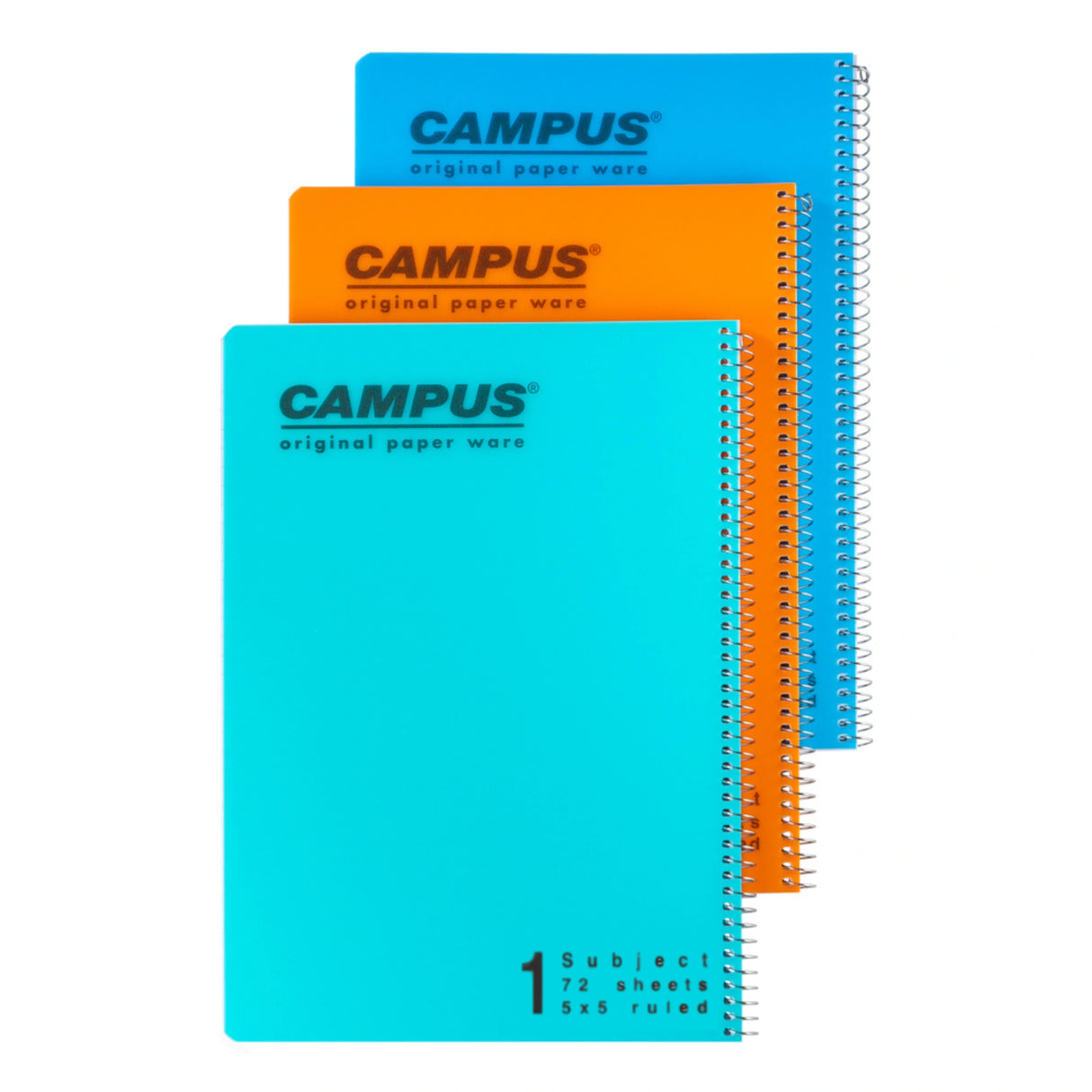מארז 3 מחברות ספירל A4 משובץ קמפוס CAMPUS