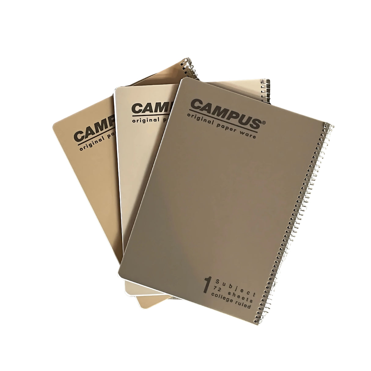 מארז 3 מחברות ספירל A4 שורה קמפוס CAMPUS NATURE