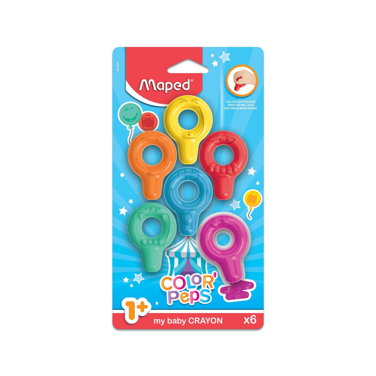 סט 6 צבעים לפעוטות MAPED