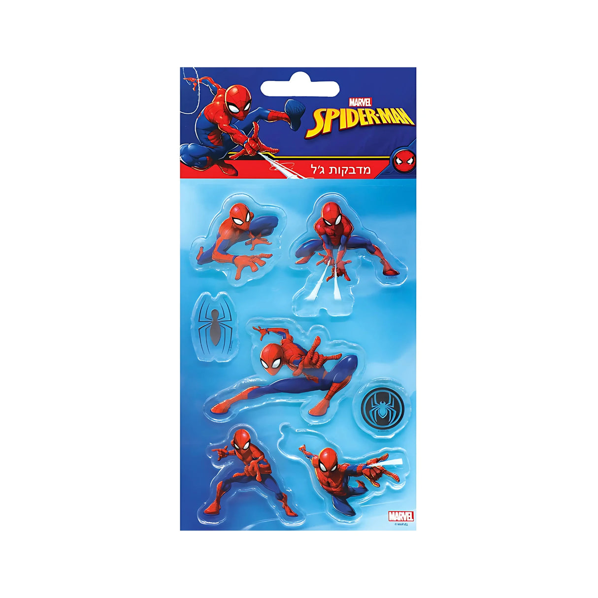 מדבקות ג'ל ספיידרמן