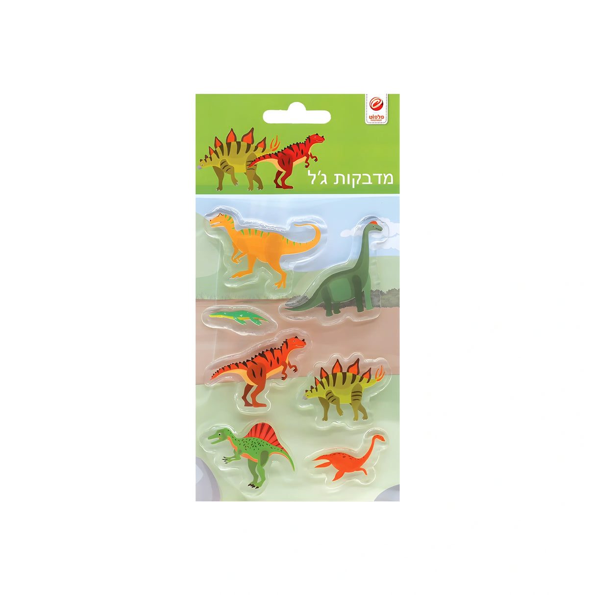 מדבקות ג'ל דינוזאורים