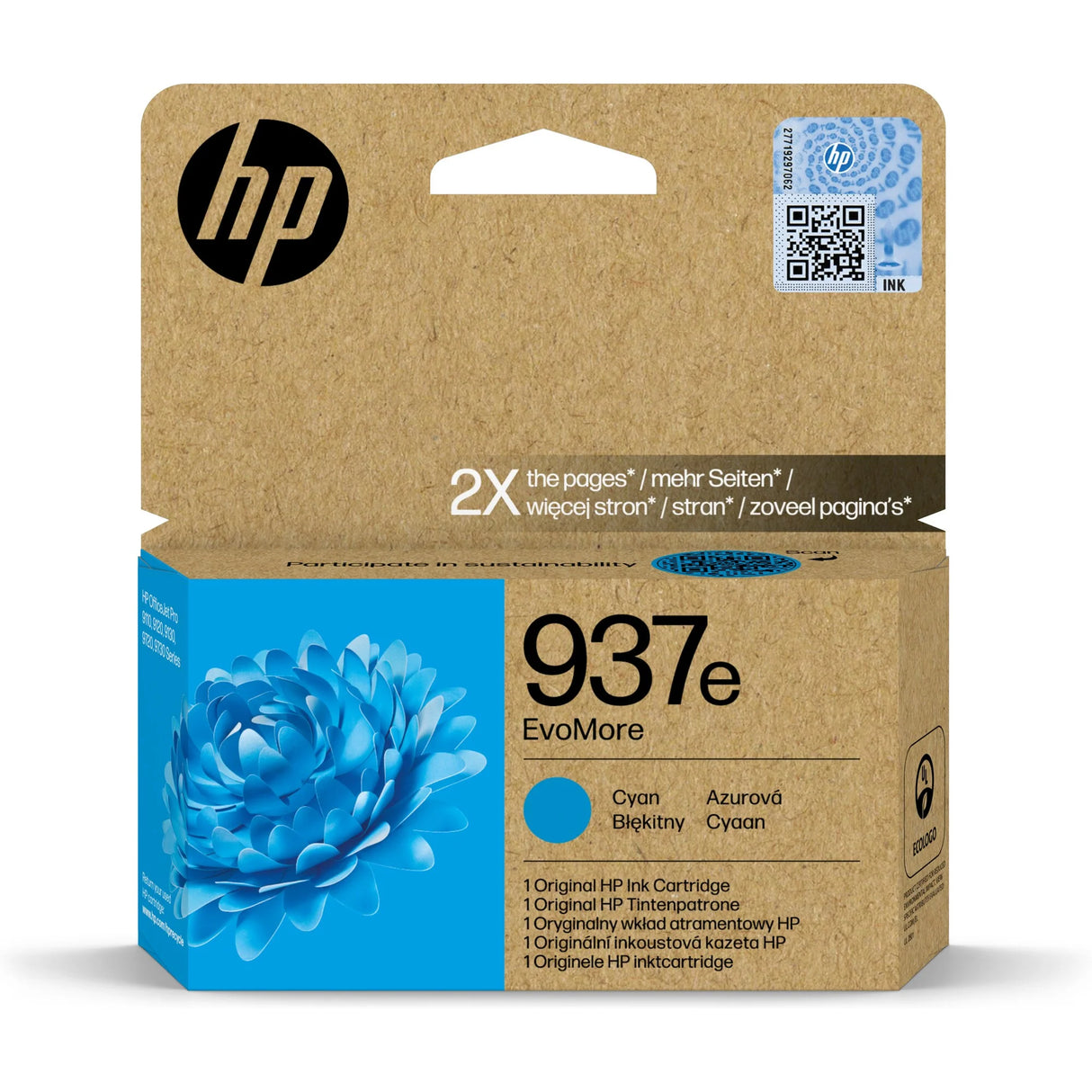 דיו מקורי HP 937e XL כחול