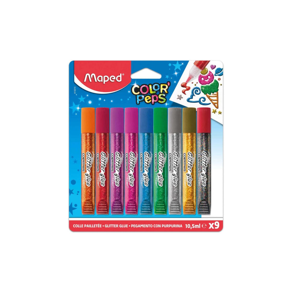 חב' 9 דבק נצנצים MAPED