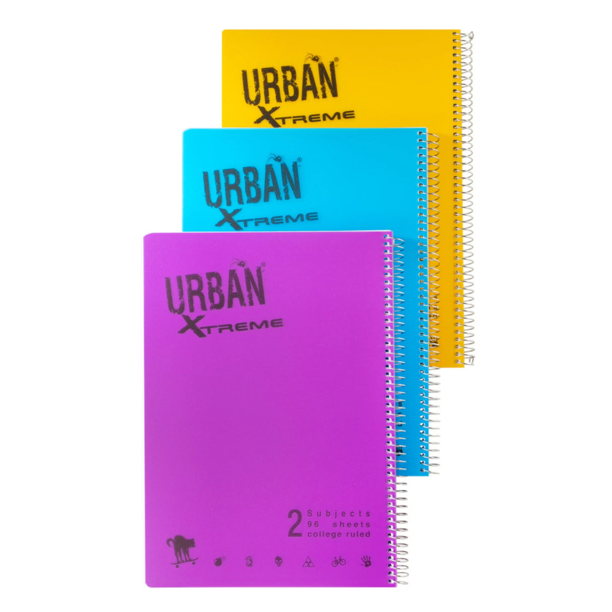 מחברת ספירל A4 שורה 2 נושאים אורבן URBAN