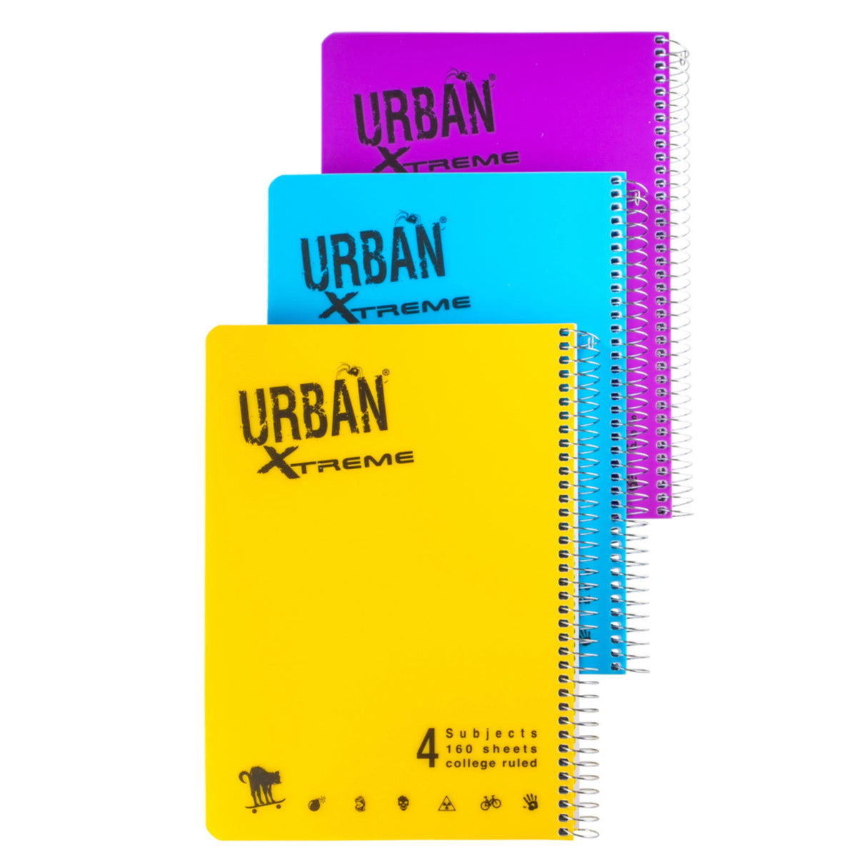 מחברת ספירל A4 שורה 4 נושאים אורבן URBAN