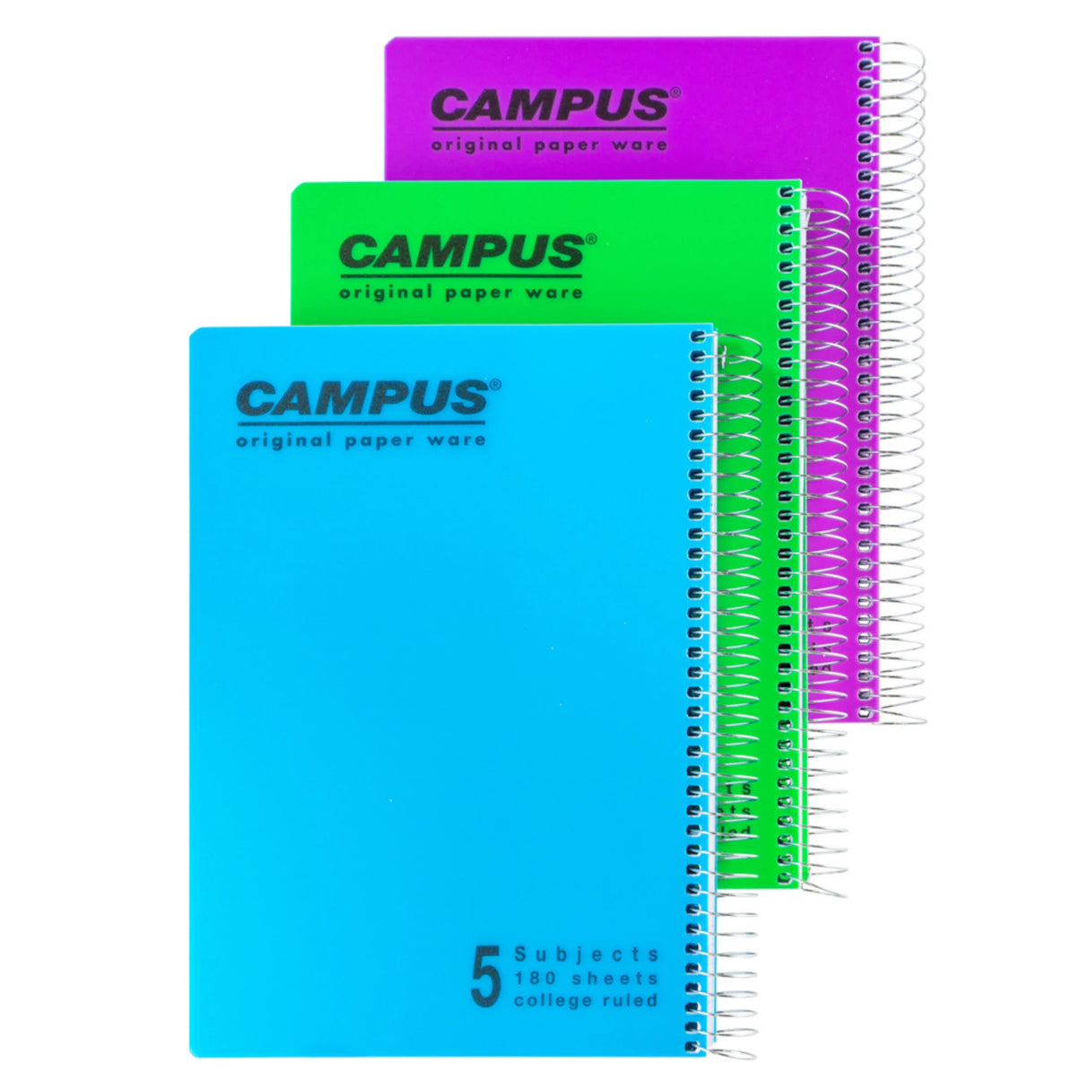 מחברת ספירל A4 משובץ 5 נושאים קמפוס CAMPUS