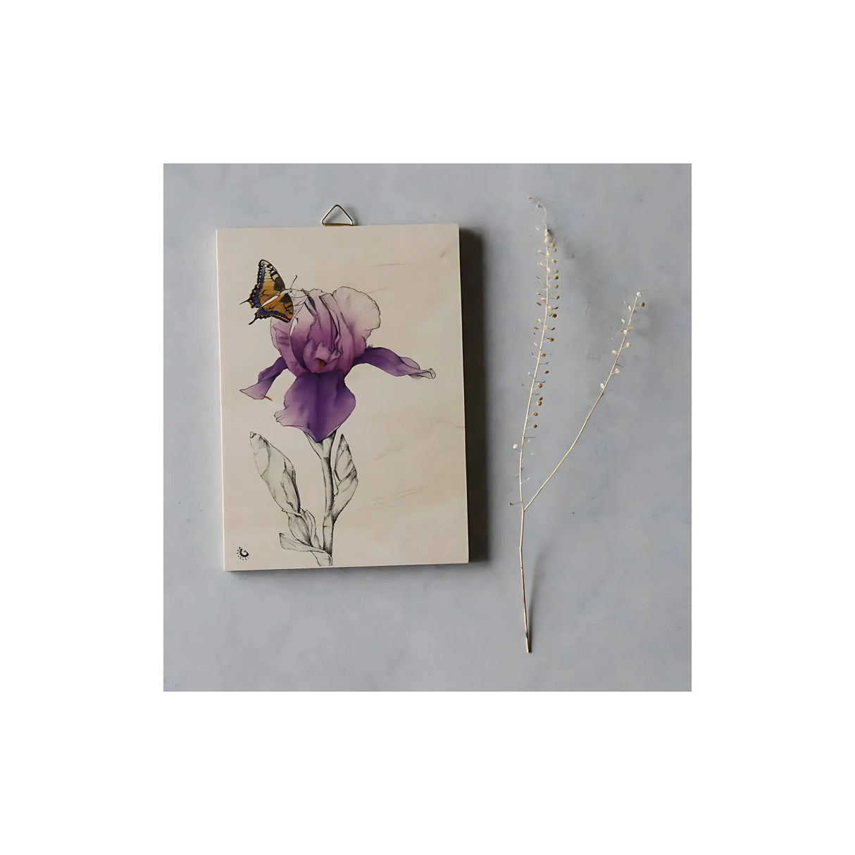 הדפס עץ מעוצב A4 - דגם אירוס