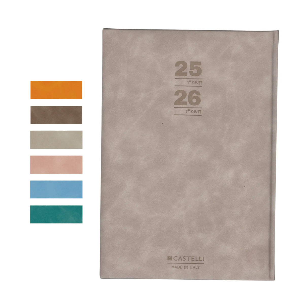 יומן שבועי מדורג A4 לבד קסטלי CASTELLI 2025/2026