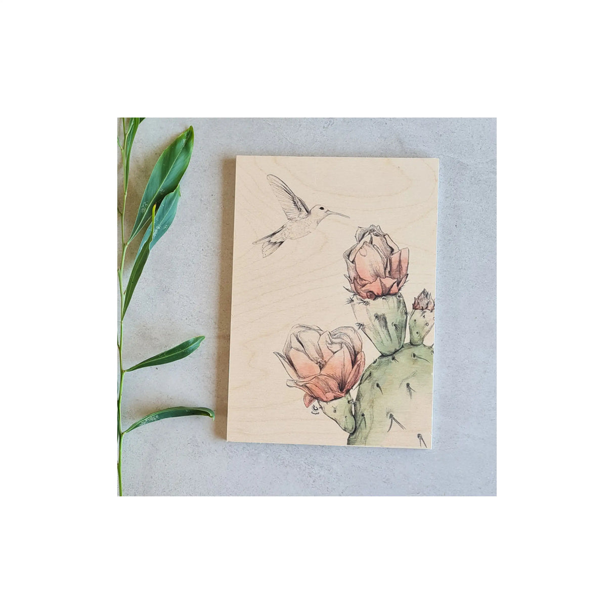 הדפס עץ מעוצב A4 - דגם יונק