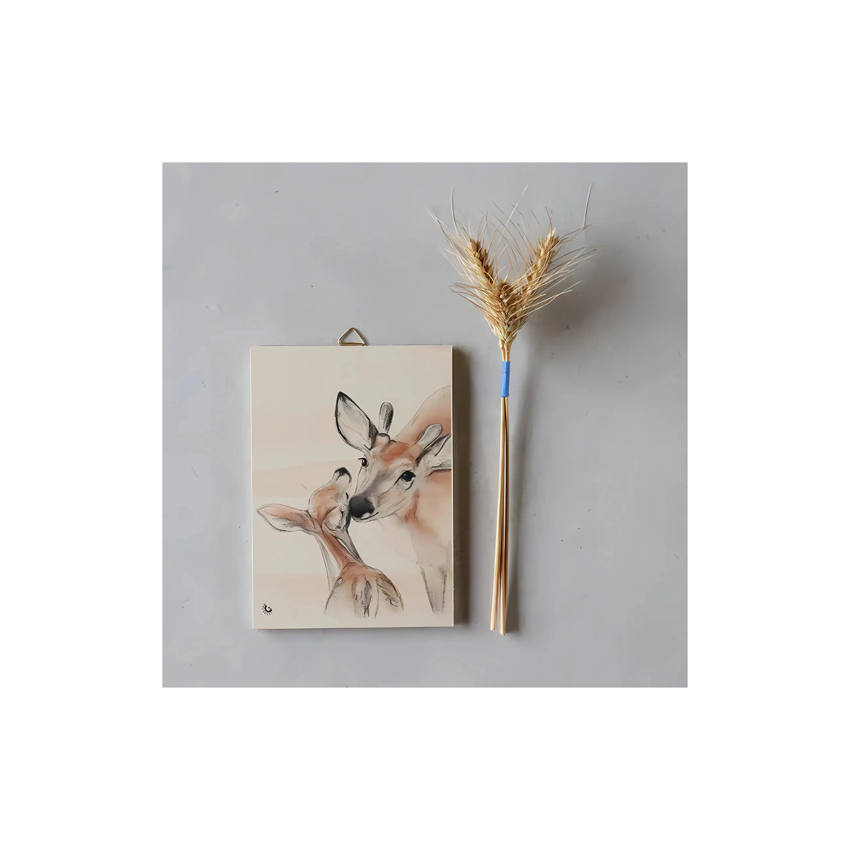 הדפס עץ מעוצב A4 - דגם איילים