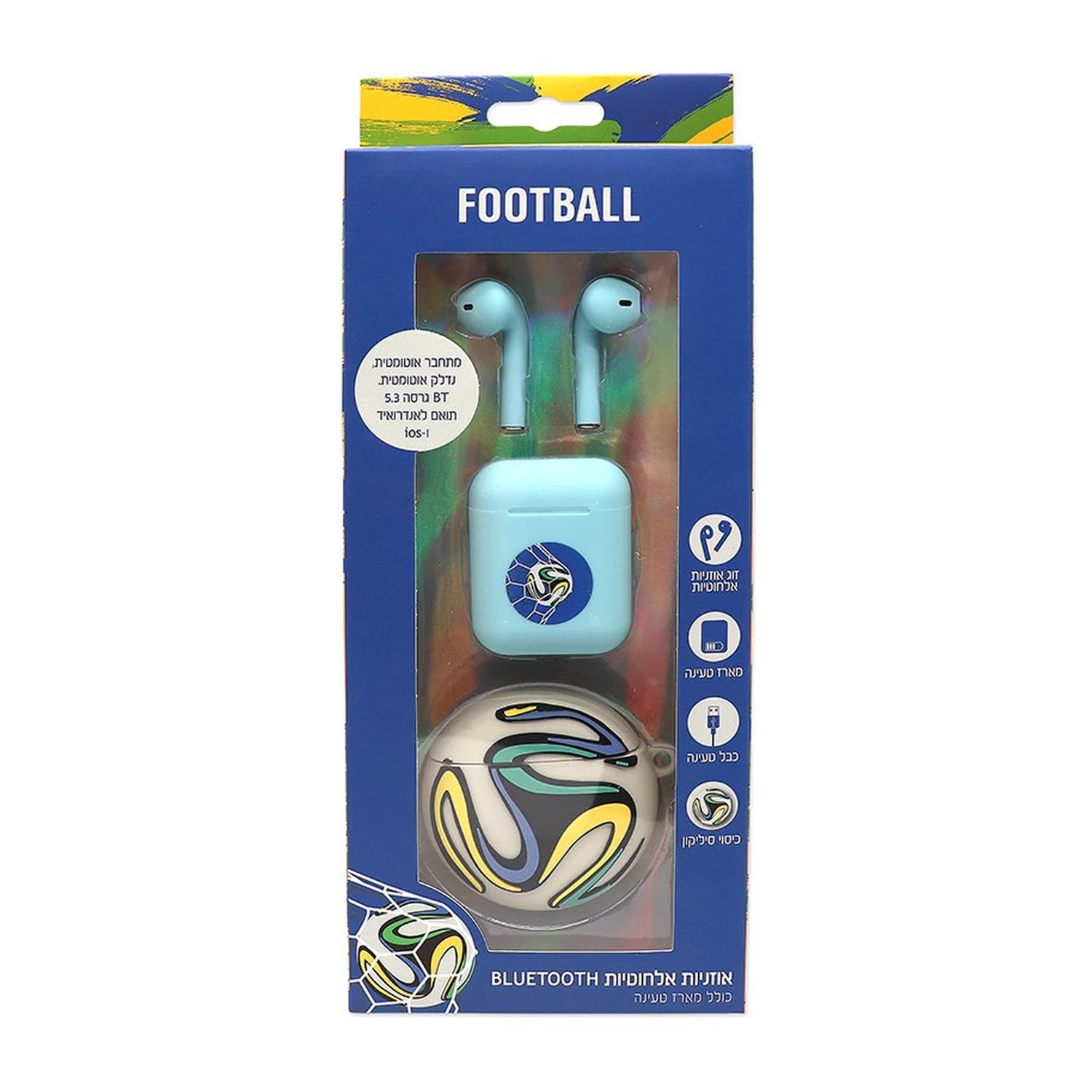 אוזניות אלחוטיות BLUETOOTH - כדורגל