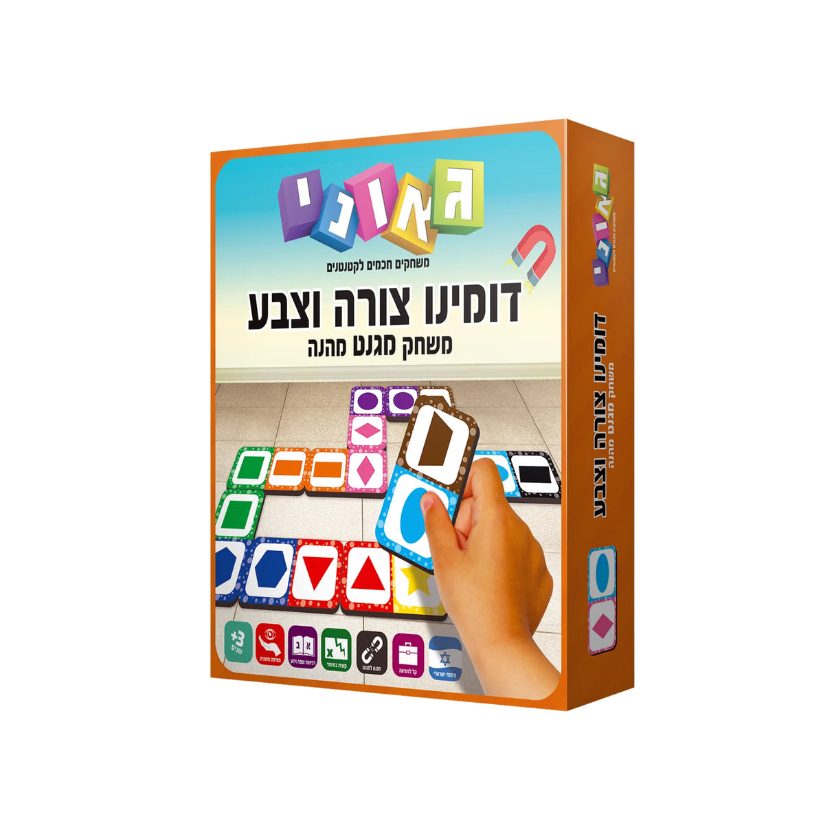 דומינו צורה וצבע