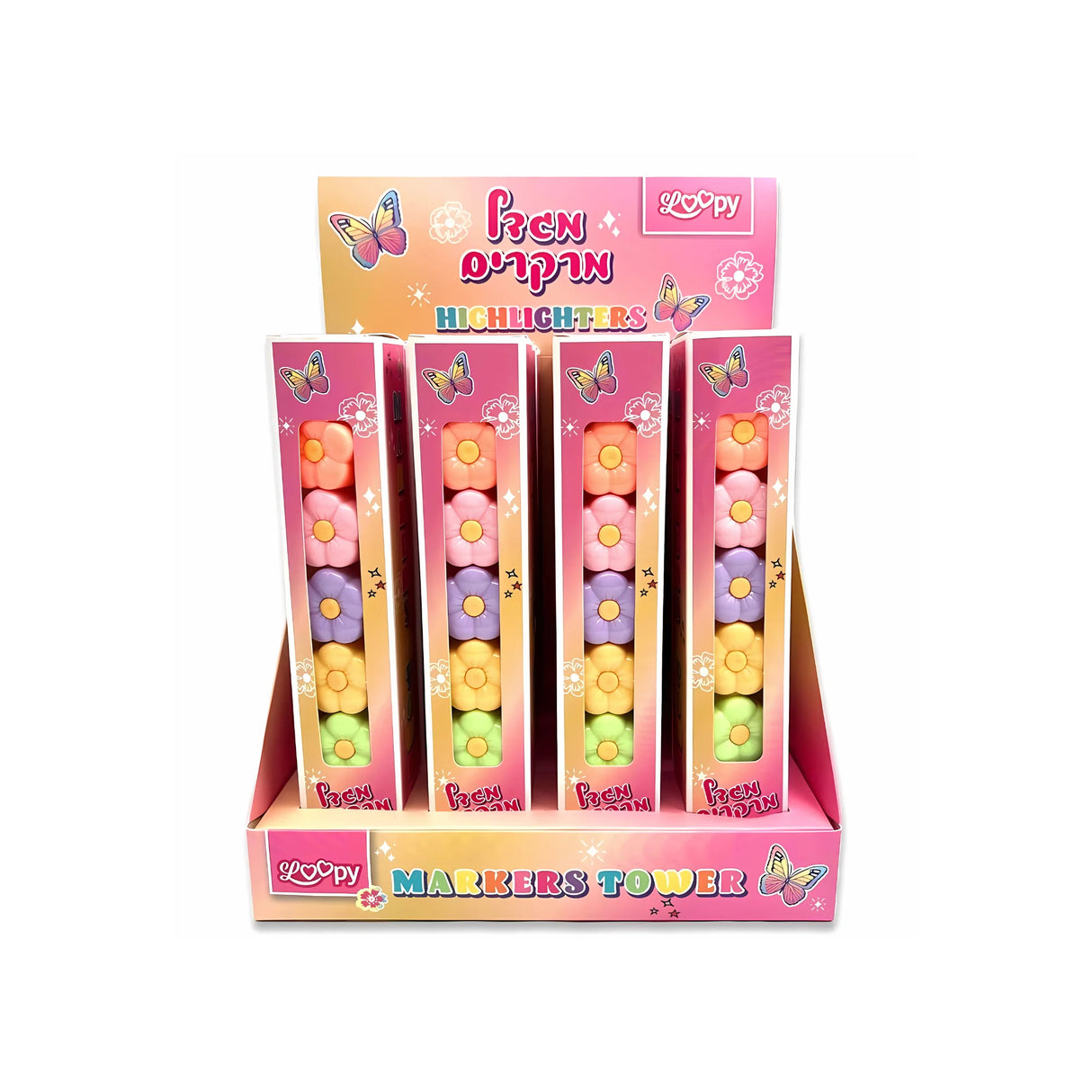 מגדל מרקרים פרח