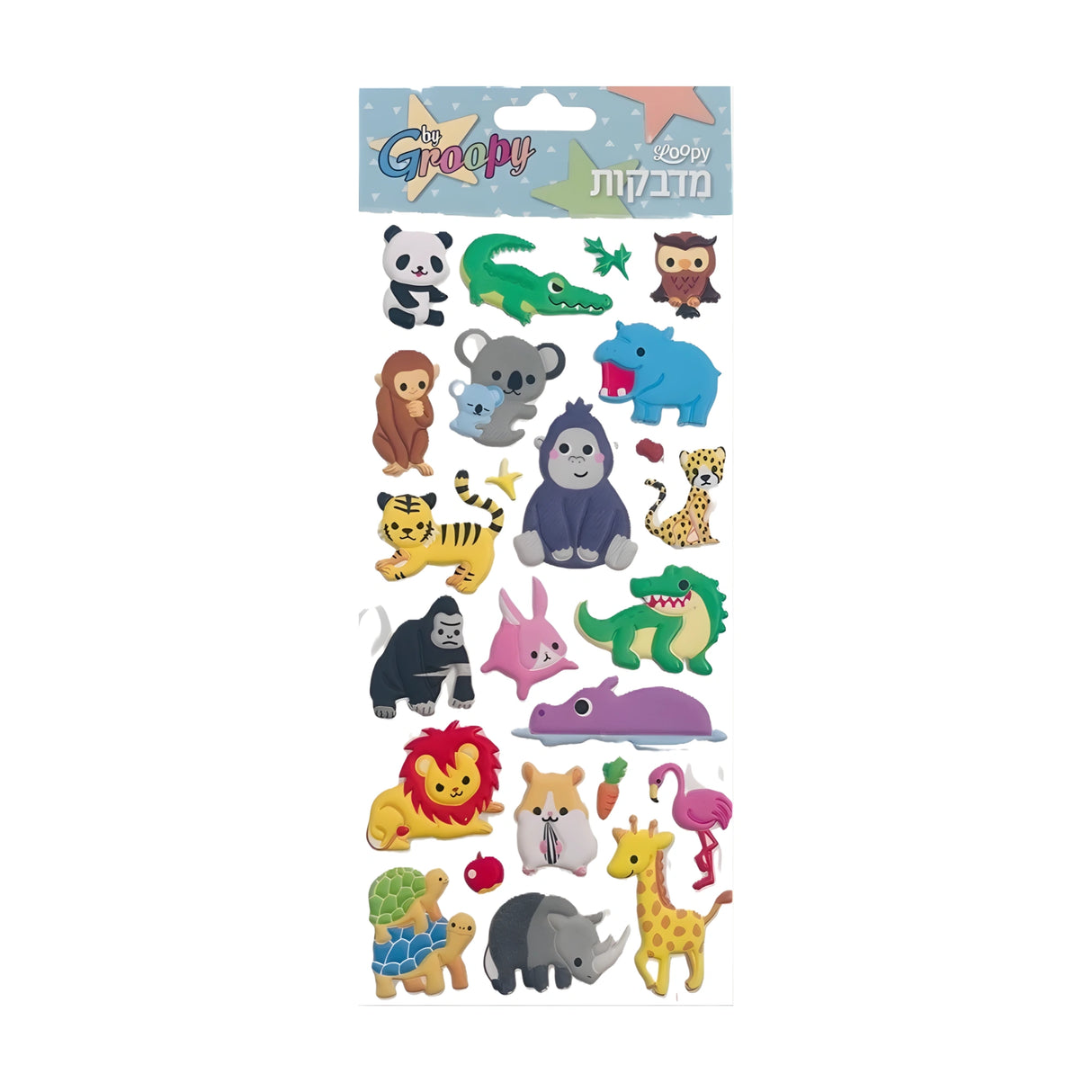 מדבקות פאפי MIX חיות