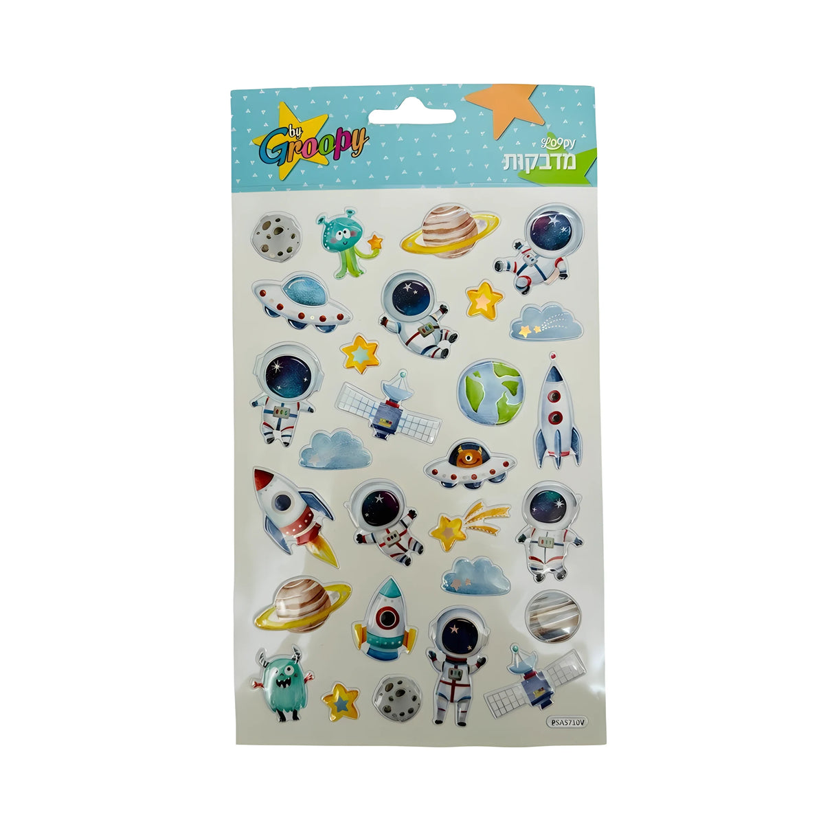 מדבקות פאפי MIX אסטרונאוט