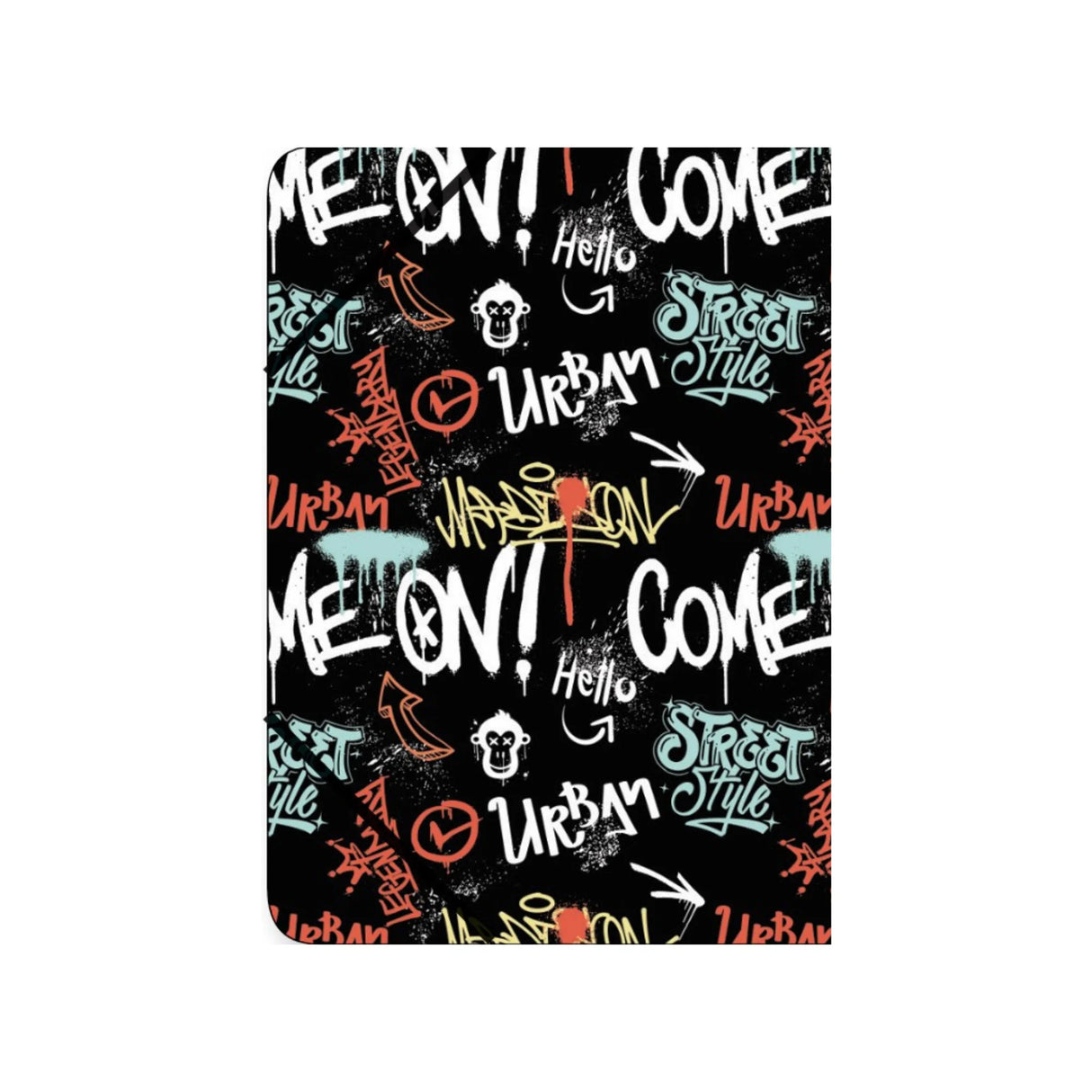 תיק גומי PP גרפיטי שחור