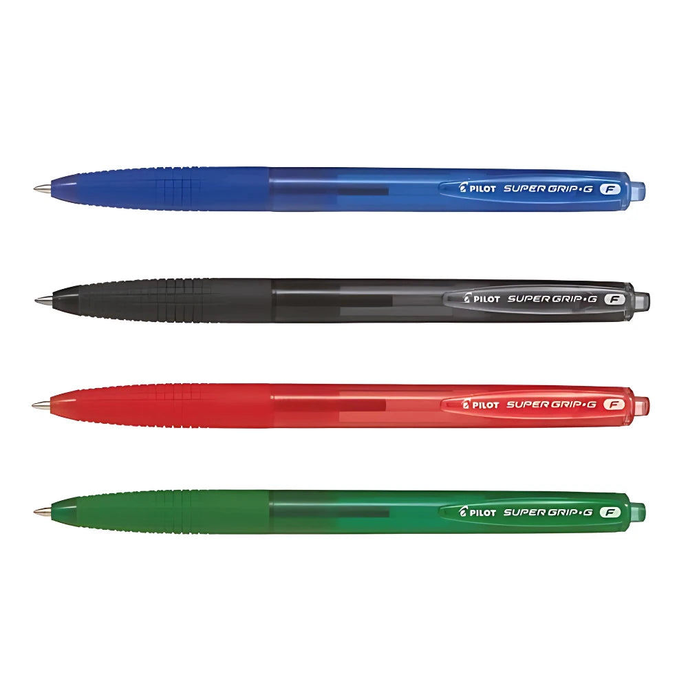 עט פיילוט כדורי עם לחצן Pilot Super Grip G F 0.7