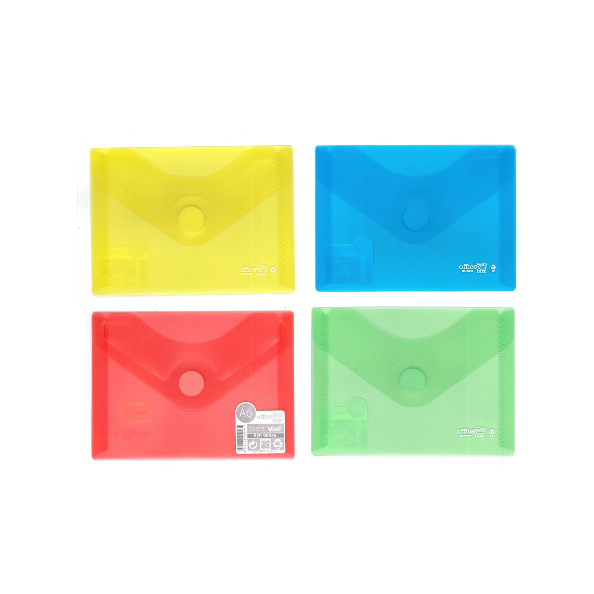 מעטפת פלסטיק + סגירת סקוטש A6