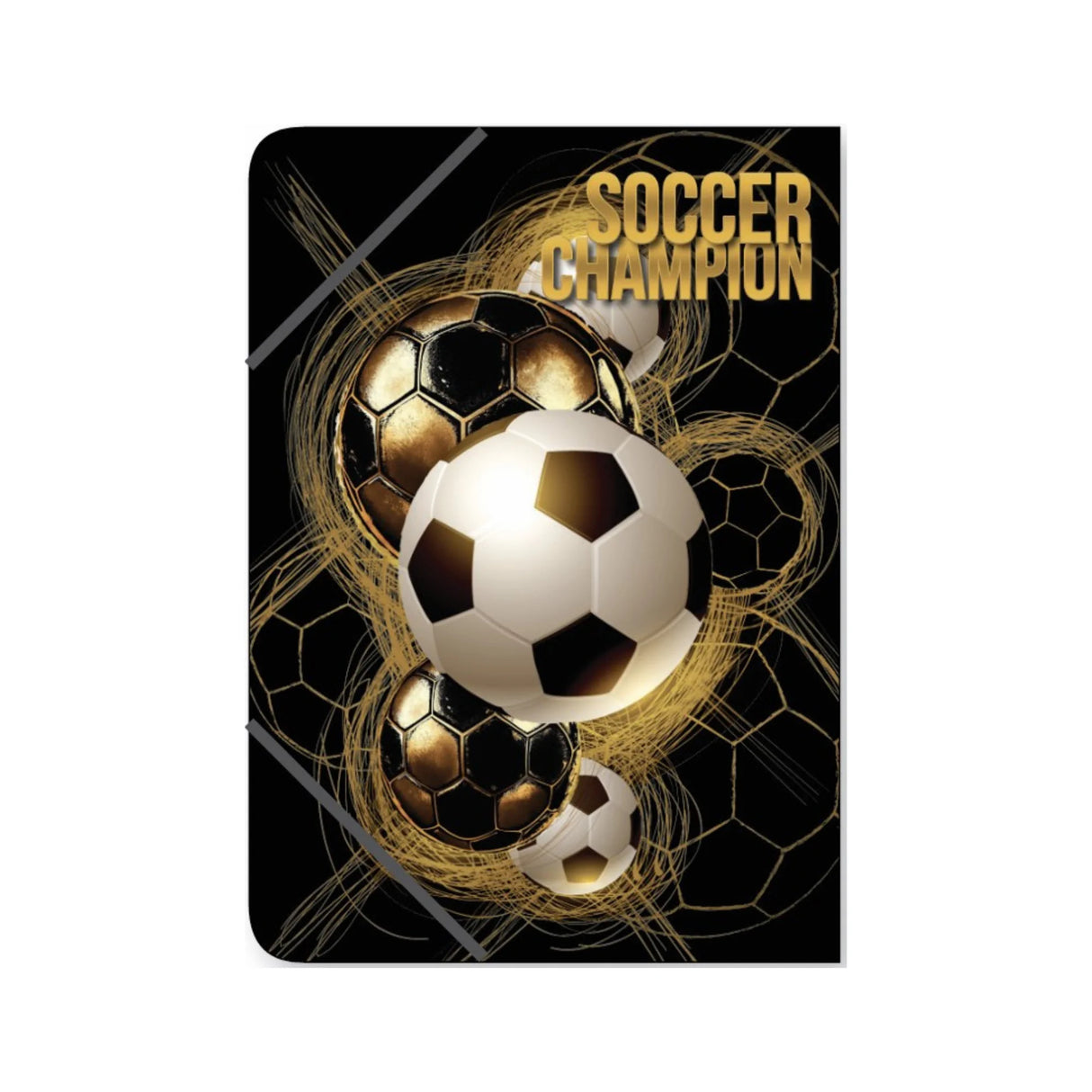 תיק גומי Soccer PP זהב