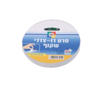 סרט דו צדדי שקוף רוחב 12 מ"מ - 25 מטר