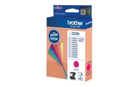 דיו מקורי BROTHER LC 223M אדום