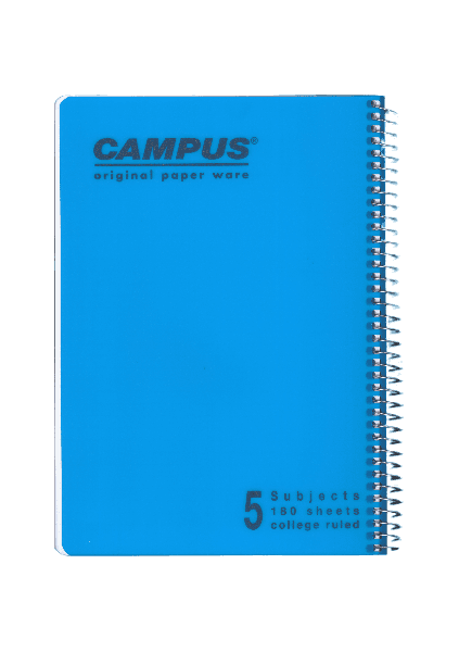 מחברת ספירל A4 שורה 5 נושאים קמפוס CAMPUS