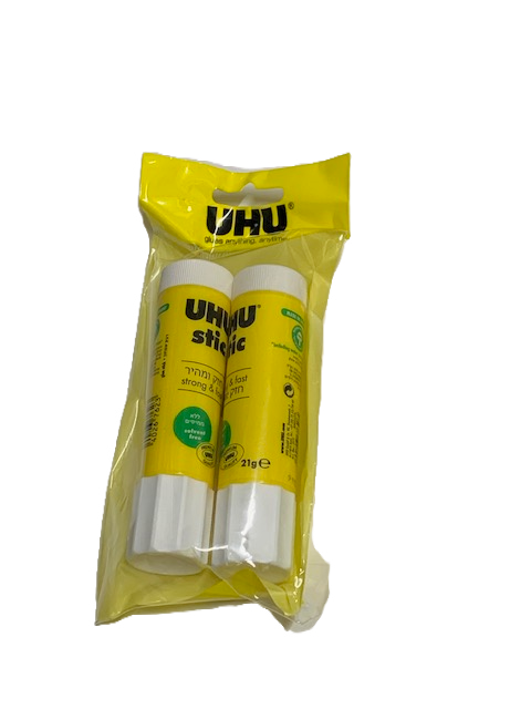 חב' 2 יחידות דבק סטיק 21 גר' UHU