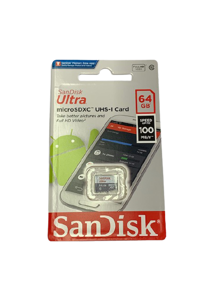 כרטיס זכרון SanDisk Ultra Micro SDXC בנפח 64GB