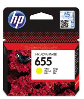 דיו מקורי HP 655 צהוב
